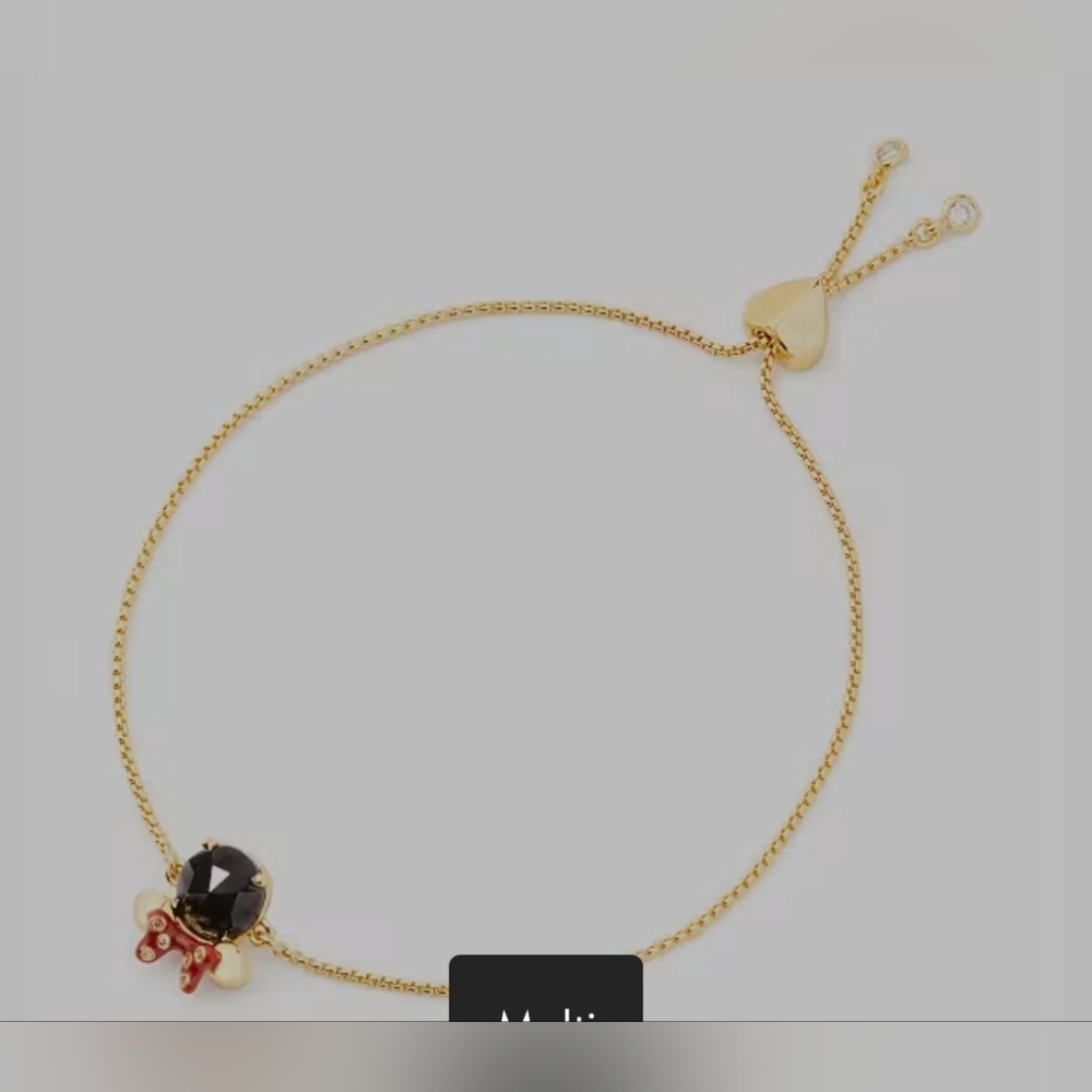 NWT Kate Spade New York Disney Minnie Slider Bracelet Adjustable - Picture 2 of 2